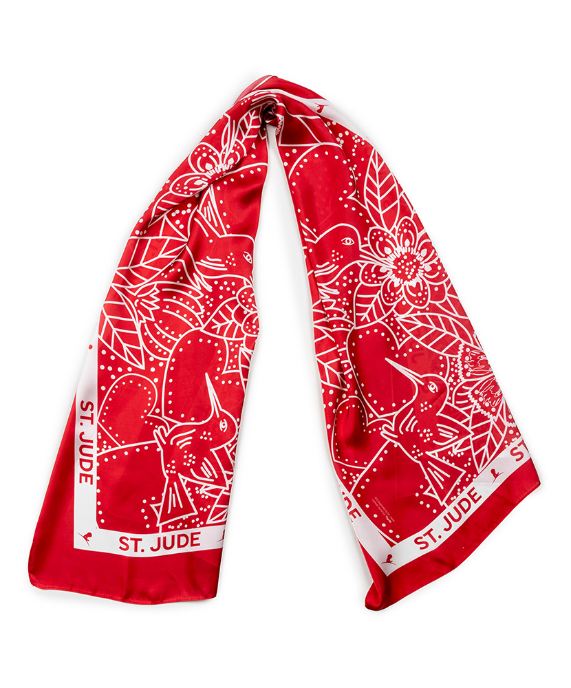 Primary image Hummingbird Garden Scarf – Red